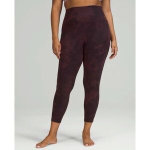 Lululemon Align High-Rise Pant with Pockets 25" Diamond Dye Cassis Black
